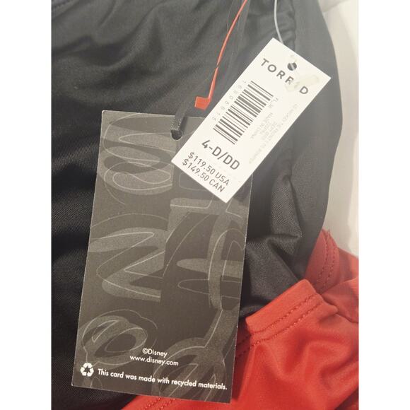 NWT Torrid Swimsuit Swim One Piece Wireless Disney Mickey Mouse Plus Sz 4D/DD - Picture 3 of 9